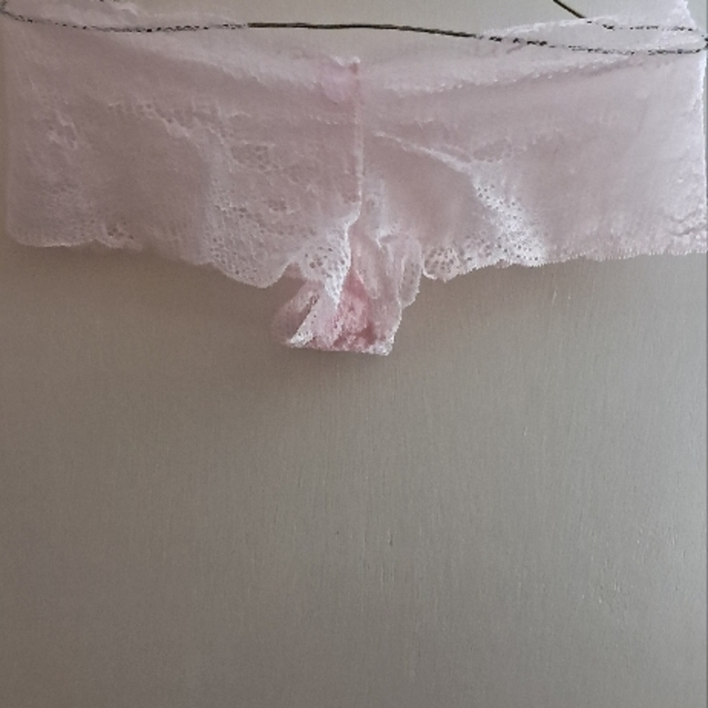 Lace Trim Women's Intimate in Soft Pink
